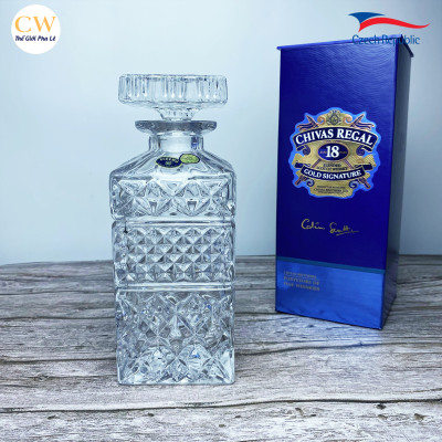 Bộ Bình Rượu Whisky Pha Lê Tiệp Crystal Bohemia Madison Cao Cấp