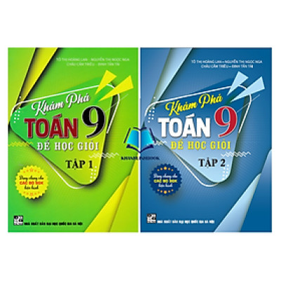 Sách - Combo khám phá toán lớp 9 để học giỏi - tập 1 + 2 (dùng chung cho các bộ sgk hiện hành) - HA
