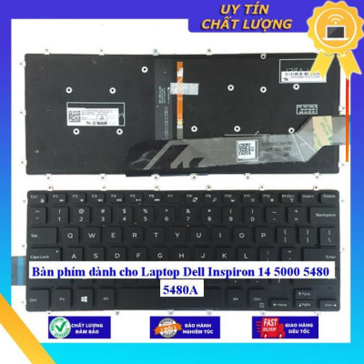 Bàn phím dùng cho Laptop Dell Inspiron 14 5000 5480 5480A - Hàng Nhập Khẩu New Seal