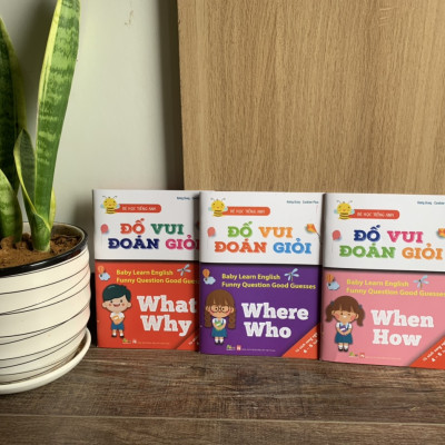 Bộ 6 Cuốn Bé Học Tiếng Anh - Đố Vui Đoán Giỏi: Why, Who, When, How, Where, What
