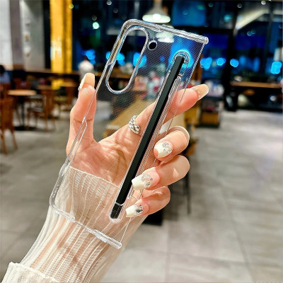 Ốp lưng trong suốt siêu mỏng chống ố vàng cho Samsung Galaxy  Z Fold 7 / Z Fold 6 5G Likgus Penone bảo vệ 360 độ màn phụ và mặt lưng (Tặng bút cảm ứng) - Hàng nhập khẩu