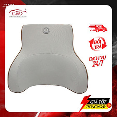 Tựa Lưng Ô Tô Cao Su Non Vải Nỉ CIND G002 Màu Xám