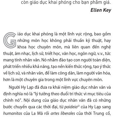 Biện hộ cho một nền giáo dục khai phóng