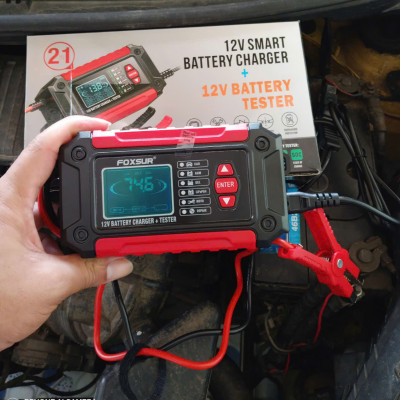 Công Nghệ Nhật Bản - Bộ Sạjc & Test Ắc Quy FOXSUR 12V 3AH-100AH 2IN1 – ĐÈN TRANG TRÍ