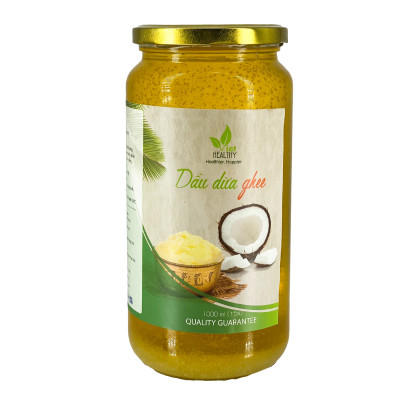 Dầu dừa ghee Viet healthy 1000ml, giàu vitamin A,D,K2,E, giúp thải độc, giàu chất xơ, bảo vệ tim mạch, tăng miễn dịch