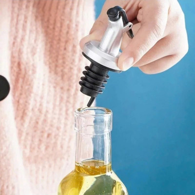 Vòi Rót Dầu Ô Liu, Nước Tương, Nước Mắm, Có Nắp Chặn Tiện Dụng Khi Nấu Ăn, Vòi Rót Rượu Nắp Cao Su Chắc Chắn