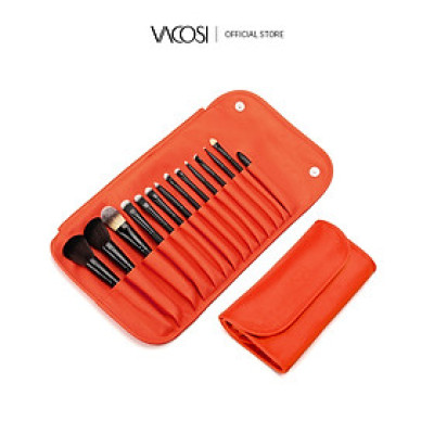 Bộ cọ cá nhân VACOSI 14 cây & bóp da cam - BC36