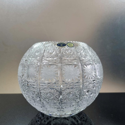 Lọ hoa pha lê Bohemia hình cầu M57 20cm Hàng chính hãng