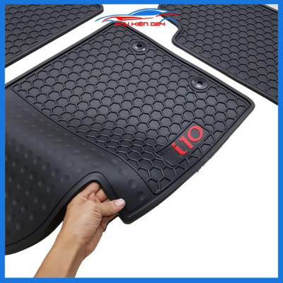 Lót sàn ô tô cao su Grand I10 2014-2015-2016-2017-2018-2019-2020-2021-2022 không mùi chống trơn trượt