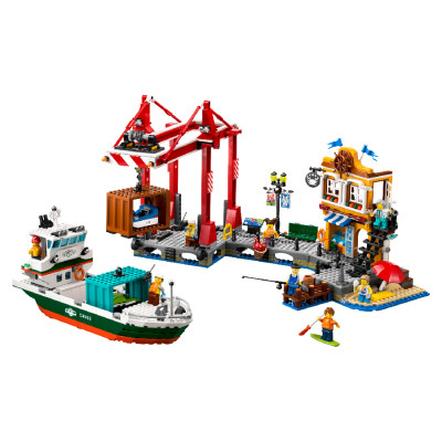 Đồ Chơi Lắp Ráp Hệ Thống Cảng Biển Và Tàu Chở Hàng LEGO CITY 60422 (1226 chi tiết)