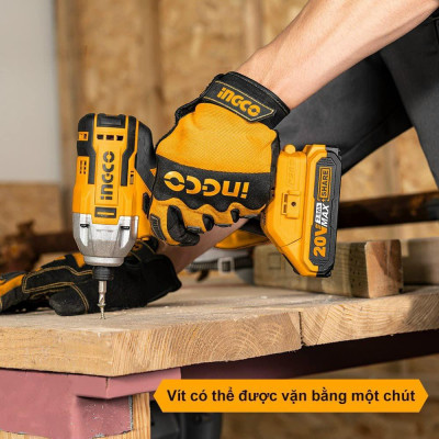 MÁY VẶN VÍT/ SIẾT VÍT DÙNG PIN 20V (200NM) INGCO CIRLI2002 - HÀNG CHÍNH HÃNG