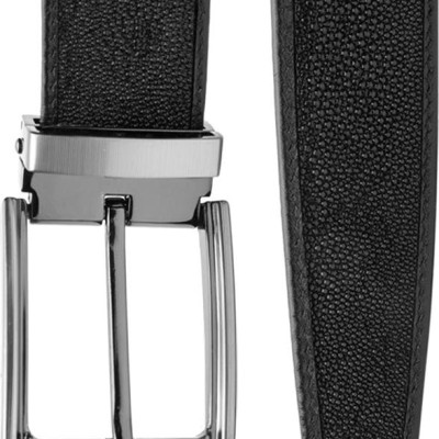 Thắt Lưng Nam Da Cá Đuối Đầu Kim Huy Hoàng HT4503 - Đen