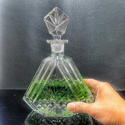 Chai Pha Lê Đựng Rượu 500ML cao cấp cực dày mẫu tam giác – nắp đặc mài nguyên khối - kín khí không cần gioăng – Chai Đựng Rượu Đẹp decor (P1) 