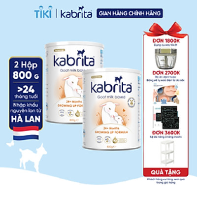 Combo 2 lon Sữa dê Kabrita số 3 cho trẻ trên 24 tháng - Lon 800g
