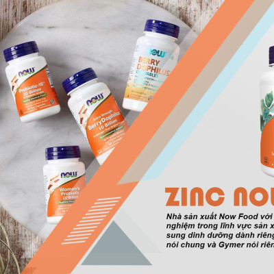 Zinc Now 50mg - Bổ Sung Kẽm, Hỗ Trợ Phát Triển Cơ Và Xương Tốt Hơn, Tăng Đề Kháng