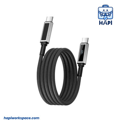 Cáp sạc hàng chính hãng WiWU Aramid Fiber Warriors Type-C to Type-C Wi-C079 lớp bảo vệ aramid siêu bền, đầu hợp kim chống gỉ