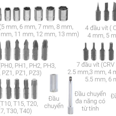 BỘ VÍT TÍP 38 CÂY TOLSEN 20035 - HÀNG CHÍNH HÃNG