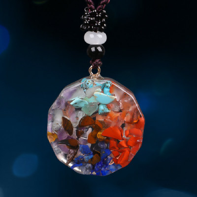 MẶT DÂY CHUYỀN ĐÁ THANH TẨY 7 LUÂN XA NĂNG LƯỢNG TÍCH CỰC