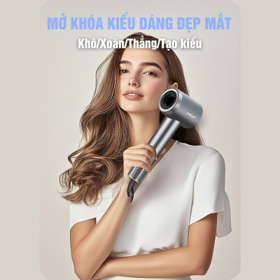 Máy sấy tóc 2 chiều nóng lạnh SOKANY SK-14020 công suất lớn 2400W, cung cấp ion âm chăm sóc tóc chuyên nghiệp - HÀNG CHÍNH HÃNG