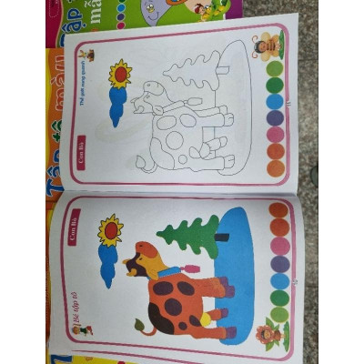 Sách - Bé Tập Làm Họa Sĩ - 2 Bé Tô Màu Động Vật Bé Nuôi - Hồng Ân