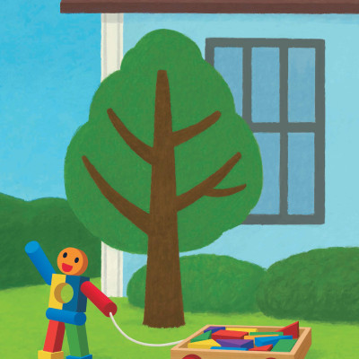 Sách Ehon Nhật Bản - Đôi bạn khối gỗ