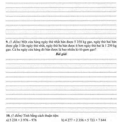 Bộ Đề Kiểm Tra Môn Toán Lớp 4 Tập 1 (Dùng Kèm SGK Kết Nối Tri Thức Với Cuộc Sống) - HA