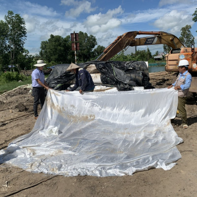 Vải địa kỹ thuật ART không dệt Khổ 100m2 | Trồng cây phủ đất | chống cỏ | phủ gốc cây | Chất lượng tốt nhất thị trường