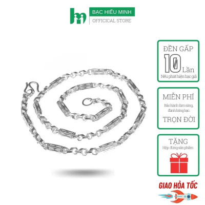 Dây Chuyền Nam Bạc Hiểu Minh DBN054 Bạc Ta 8 chỉ