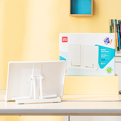 Giá đọc sách chống cận thị bằng nhựa Deli - màu trắng /hồng/xanh dương- 70530 / 70530A