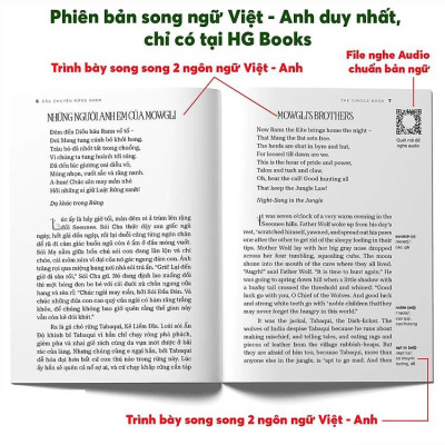 Sách - Câu Chuyện Rừng Xanh - The Jungle Book - Song Ngữ Việt-Anh