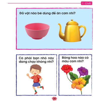 Sách - Rèn Luyện IQ-EQ-CQ Cho Bé - Mẹ Hỏi Bé Trả Lời - Bé Thông Minh Học Cùng Mẹ - Dành Cho Bé 1-2 Tuổi - Bìa Cứng