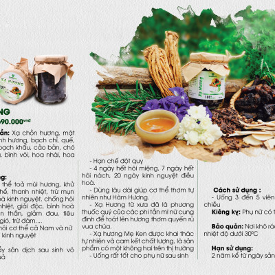 BỘT XẠ HƯƠNG  MẸ KEN - LOẠI VIÊN MẬT ONG 