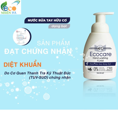Nước rửa tay ECOCARE 4L tinh dầu thiên nhiên hữu cơ, nước rửa tay tạo bọt, không khô da tay