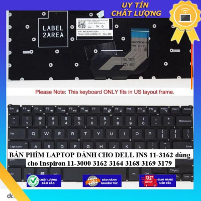 BÀN PHÍM LAPTOP dùng cho DELL INS 11-3162 dùng cho Inspiron 11-3000 3162 3164 3168 3169 3179 - Hàng Nhập Khẩu New Seal