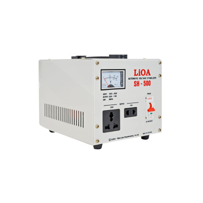 Ổn áp lioa 500va - 500w Model SH - 500 II đời mới nhất dây đồng 100%