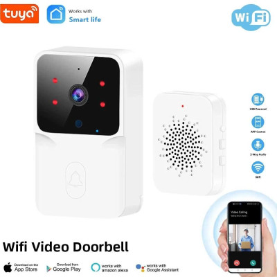 Chuông Cửa Camera WiFi Thông Minh Báo Video, Hình Ảnh Qua App - Bản Cao Cấp Mẫu Mới, ĐÈN TRANG TRÍ , ĐỒNG HỒ TREO TƯỜNG