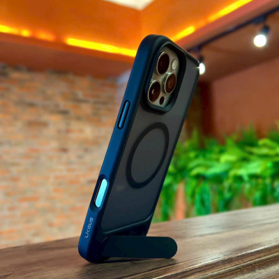 Ốp lưng cho iPhone 16 Pro , iPhone 16 Pro Max hiệu Likgus VALOR hỗ trợ sạc từ , lưng nhám viền màu có giá đỡ kim loại , chống sốc chống va dập thời trang cao cấp - Hàng chính hãng