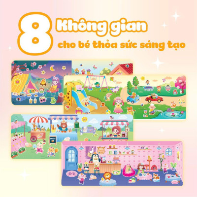 Sách - Công Chúa Cherry - Công Viên Thú Cưng - Sách Bóc Dán Sticker Cho Bé Gái - Megabook