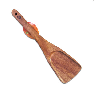 Sạn Gỗ TS37 Xà Cừ Xẻng Lật Đảo Trở Chiên Xào Cáng Dài Có Đế Chân ( 31 x 8.5 cm ) - Đồ Gỗ Nhà Bếp Thương Hiệu Trường Sơn