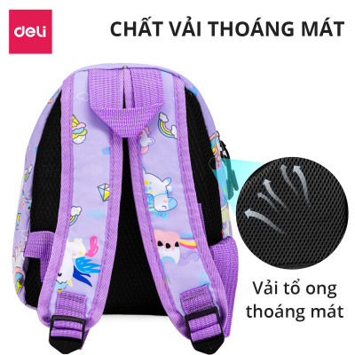 Balo Cặp Học Sinh Cho Bé Mẫu Giáo Mầm Non Cute Size Nhỏ Deli - Cặp Sách Balo Em Bé Trẻ Em Đi Học Đi Chơi Hình Khủng Long Hoạt Hình Dễ Thương Balo Hình Thú