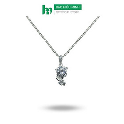  Dây Chuyền Bạc Nữ Mặt Hồ Ly Đính Đá Bạc Hiểu Minh DMD548