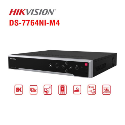 Đầu ghi hình camera IP HIKVISION 1.5U 8K NVR 64 kênh DS-7764NI-M4 ,.-Hàng chính hãng