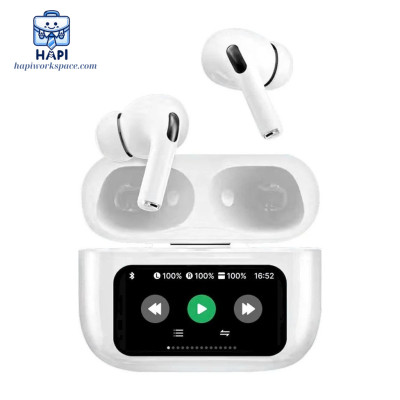 Tai nghe không dây hàng chính hãng WiWU Airbuds T22. Giảm tiếng ồn tốt, màn hình cảm ứng thao tác siêu tiện