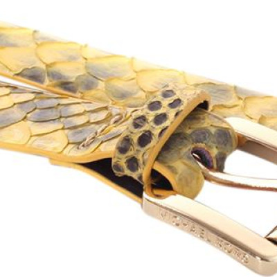 Thắt Lưng Nữ Da Trăn Huy Hoàng HT5305 - Vàng