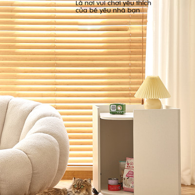 Nhà Cho Mèo Ngủ Kết Hợp Tủ Đựng Thức Ăn Chính Hãng IGA - GP194