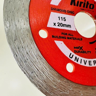 LƯỠI CẮT GẠCH LIỀN KIRITO - đường kính 115mm - Lưỡi phủ kim cương công nghệ laser hiện đại