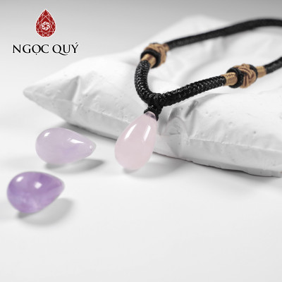 Mặt dây chuyền giọt nước đá thiên nhiên - Ngọc Quý