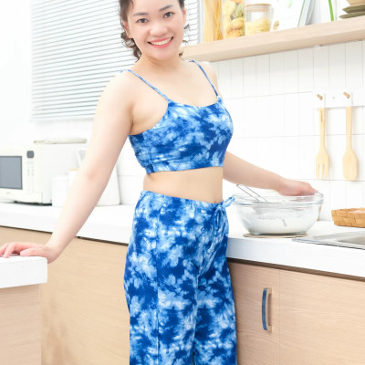 Áo bikini đa năng Gym-to-swim LMcation Elisa - Màu Xanh Dương