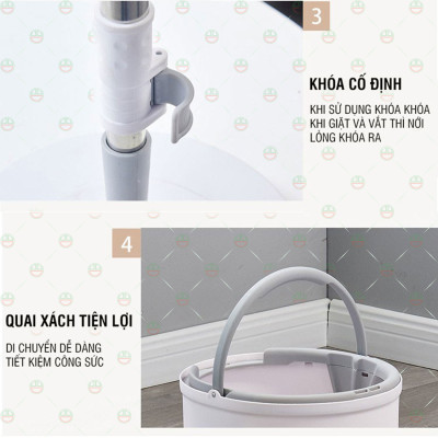 [Xịn Sò] Bộ Cây Lau Nhà Hàng Chính Hãng KhoNCC Thông Minh Cao Cấp Phiên Bản Mới - Cho Nhà Sạch Sẽ - Gọn Không Chiếm Diện Tích - KLM-BCLNK8