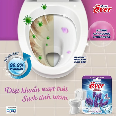 Combo 10 vỉ viên treo bồn cầu hương Chanh tặng kèm 4 vỉ hương Lavender